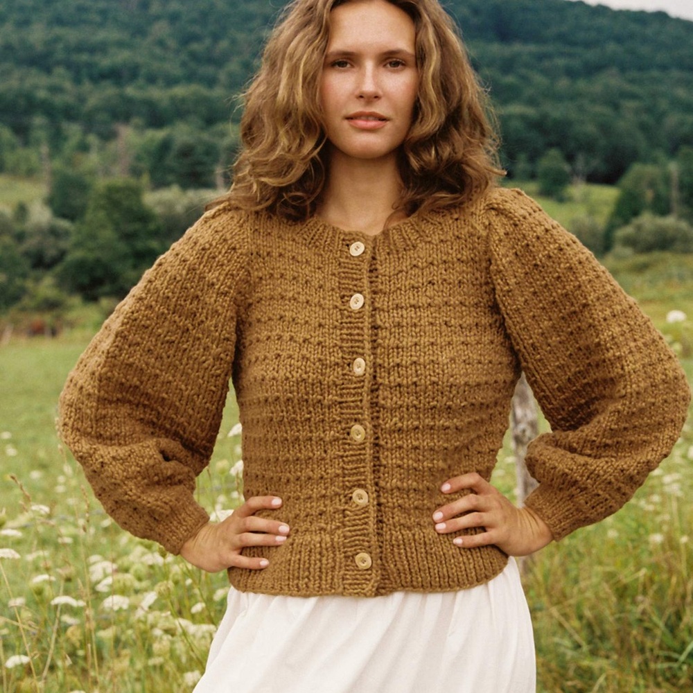 CHRISTY DAWN NOLA CARDIGAN TOAST